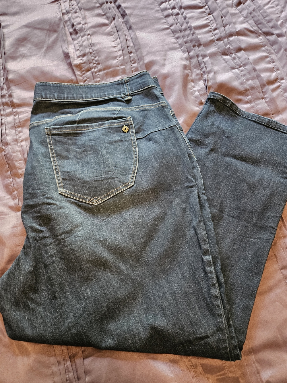 Democracy Blue High-Rise Straight Jeans (25W)